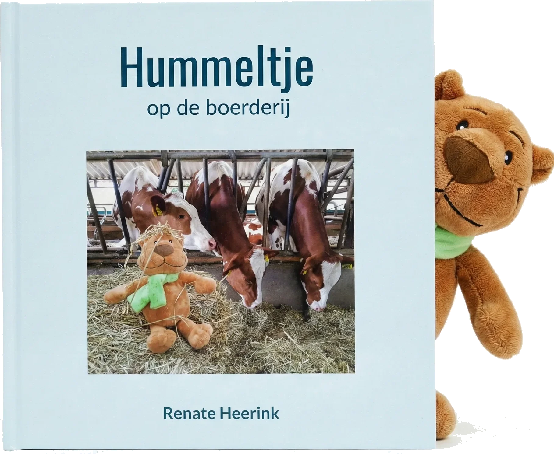 Hummeltje op de boerderij boek met knuffelbeer