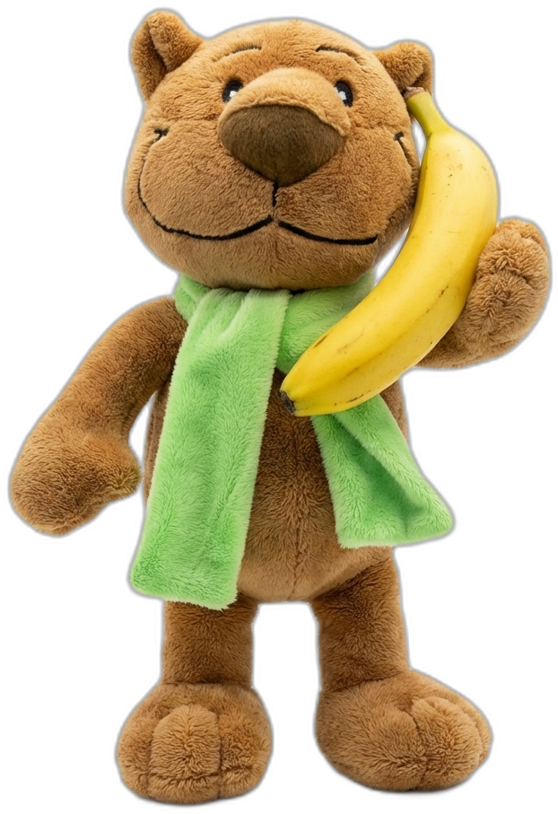 Hummeltje belt met banaan